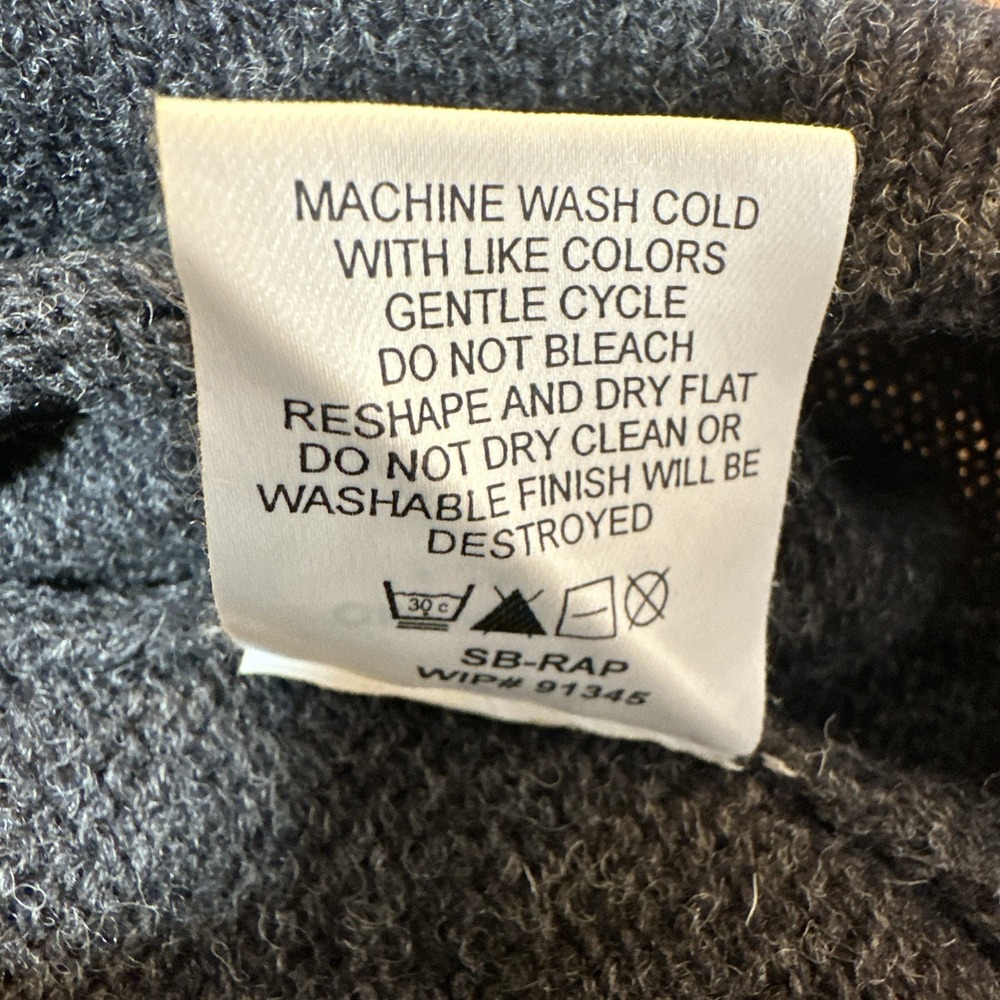 Woolrich 9334 Mens Wool Sweater Vest Gray Size XL V-Neck Onyx Heather Gray - Picture 8 of 8